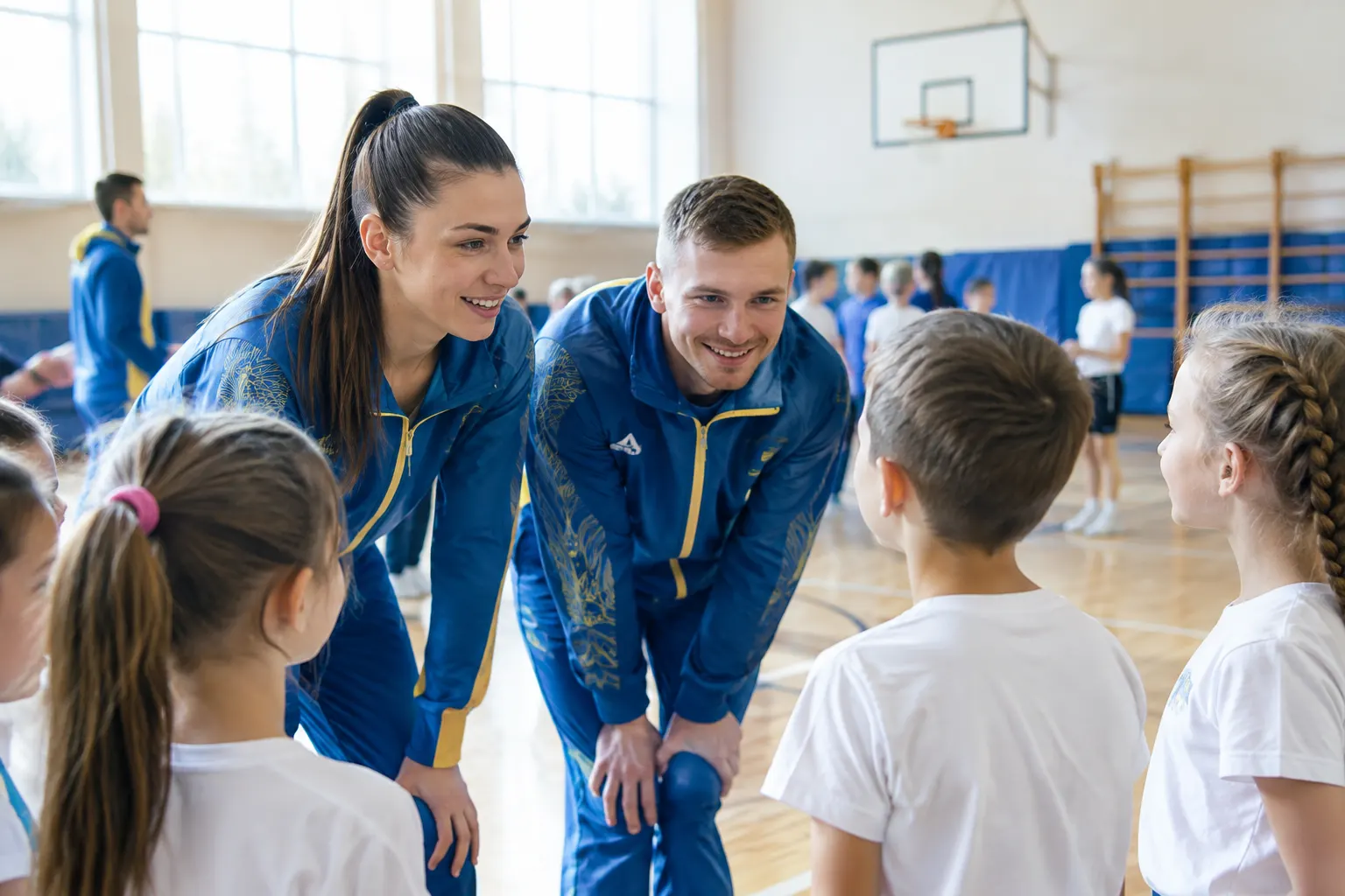 Асоціація олімпійців України провела низку зустрічей для дітей і спортсменів