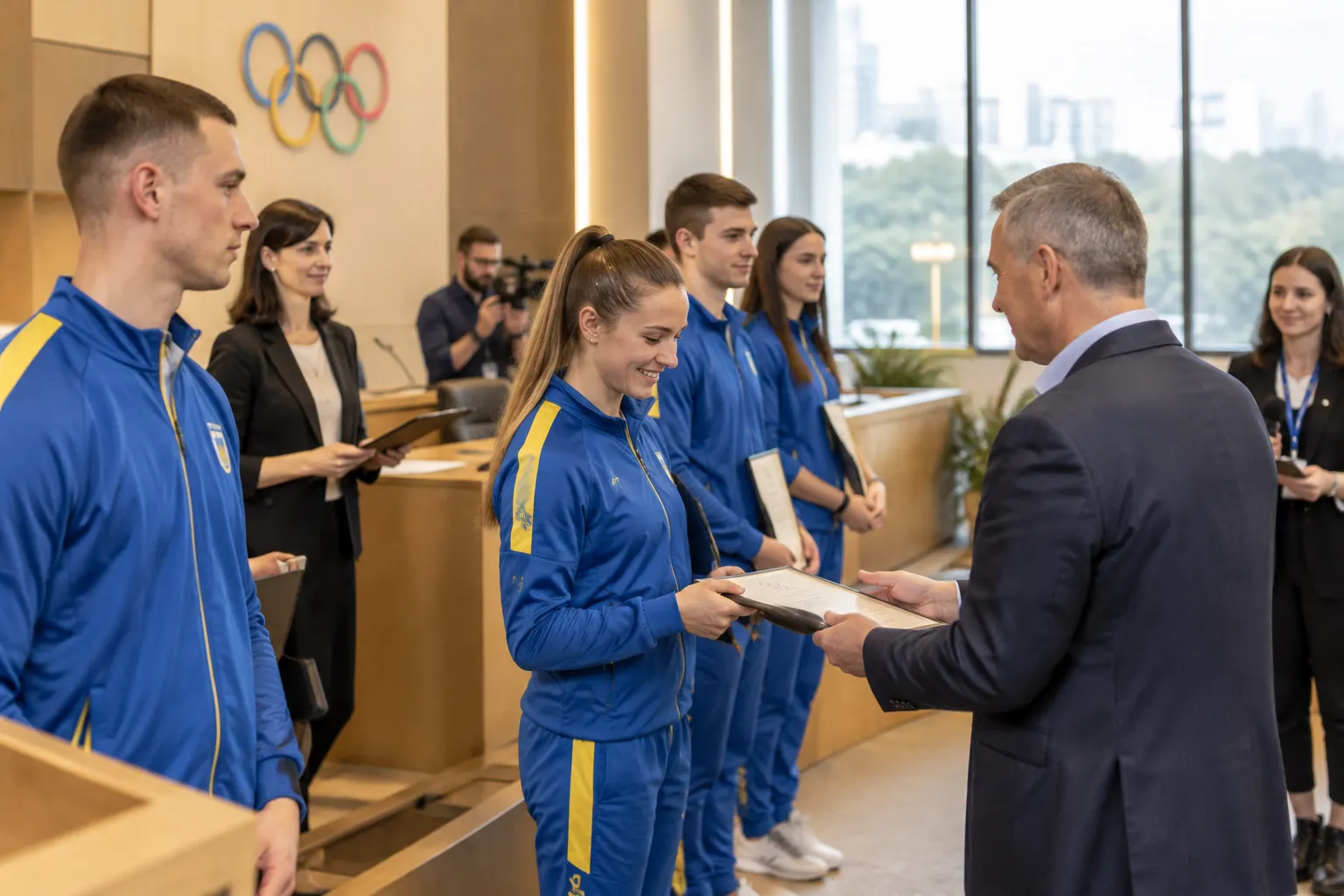У НОК України відзначили спортивних журналістів і спортсменів